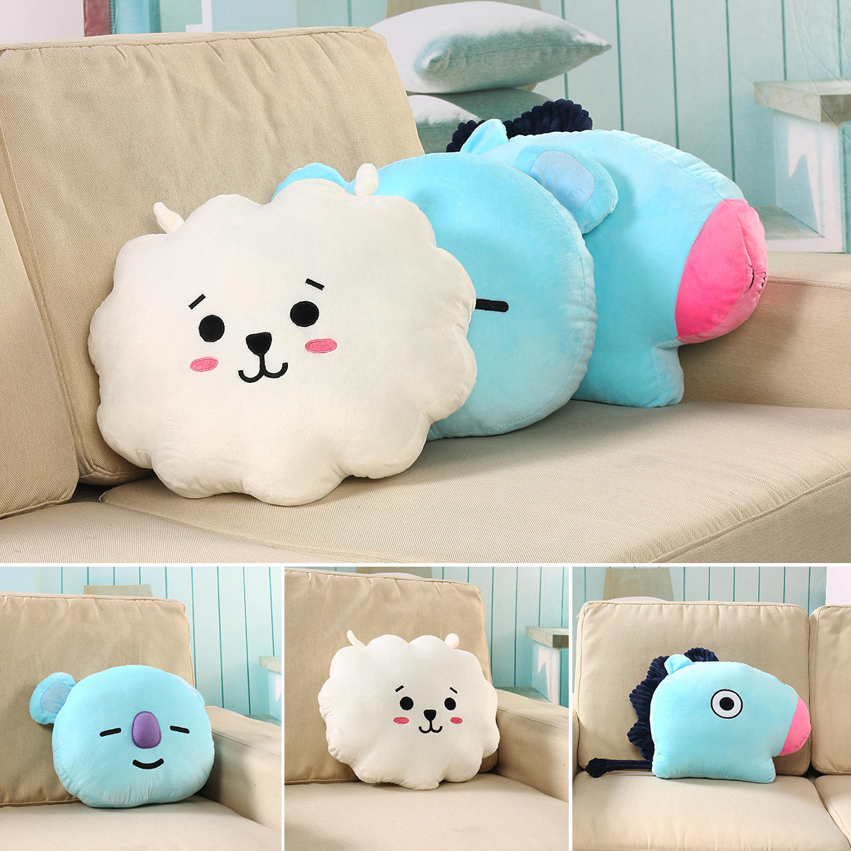 New Cute Plush Toy Soft Cushion Pillow For BT21 Bangtan Boys BTS Star Universe