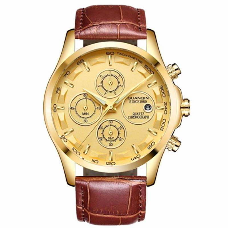 GUANQIN GS19112 Chronograph Sport Style Men Quartz Watch