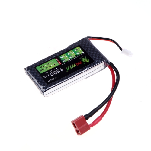 Oriainal Lion Power Lipo Battery 7.4V 1300Mah 25C MAX 40C T Plug for RC Car Airplane Helicopter Part (Lion Power Lipo Battery;7.4V 1300Mah 25C;RC Lipo Battery T Plug)