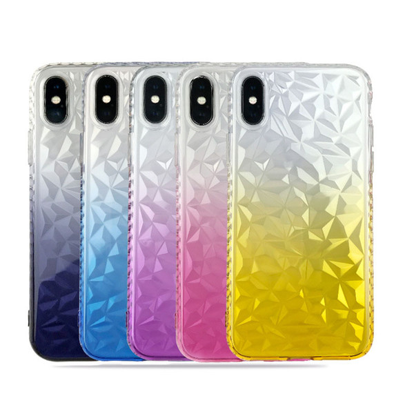 new luxury gradient clear case for iphone xs max x 6s 7 8 plus soft silicon mobile phone back cover