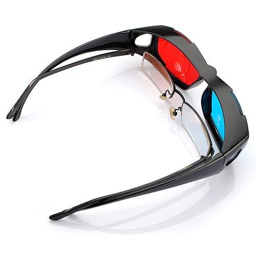 Wholesale- 2015 5pcs Red Blue Red-blue glasses Cyan 3D Myopia & General VISION Game Stereo Movies Dimensional Anaglyph Plastic Glasses