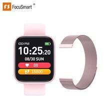 Fousmart Men Women Smart Watch Sports Smartwatch Waterproof Heart Rate Blood Pressure Monitor Sport Mode Healthy Fitness Tracker