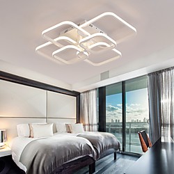 Lámpara de techo led de 6 luces, cuadrado geométrico, simplicidad moderna, lámpara de techo led, sala de estar, comedor, dormitorio, lámpara Lightinthebox