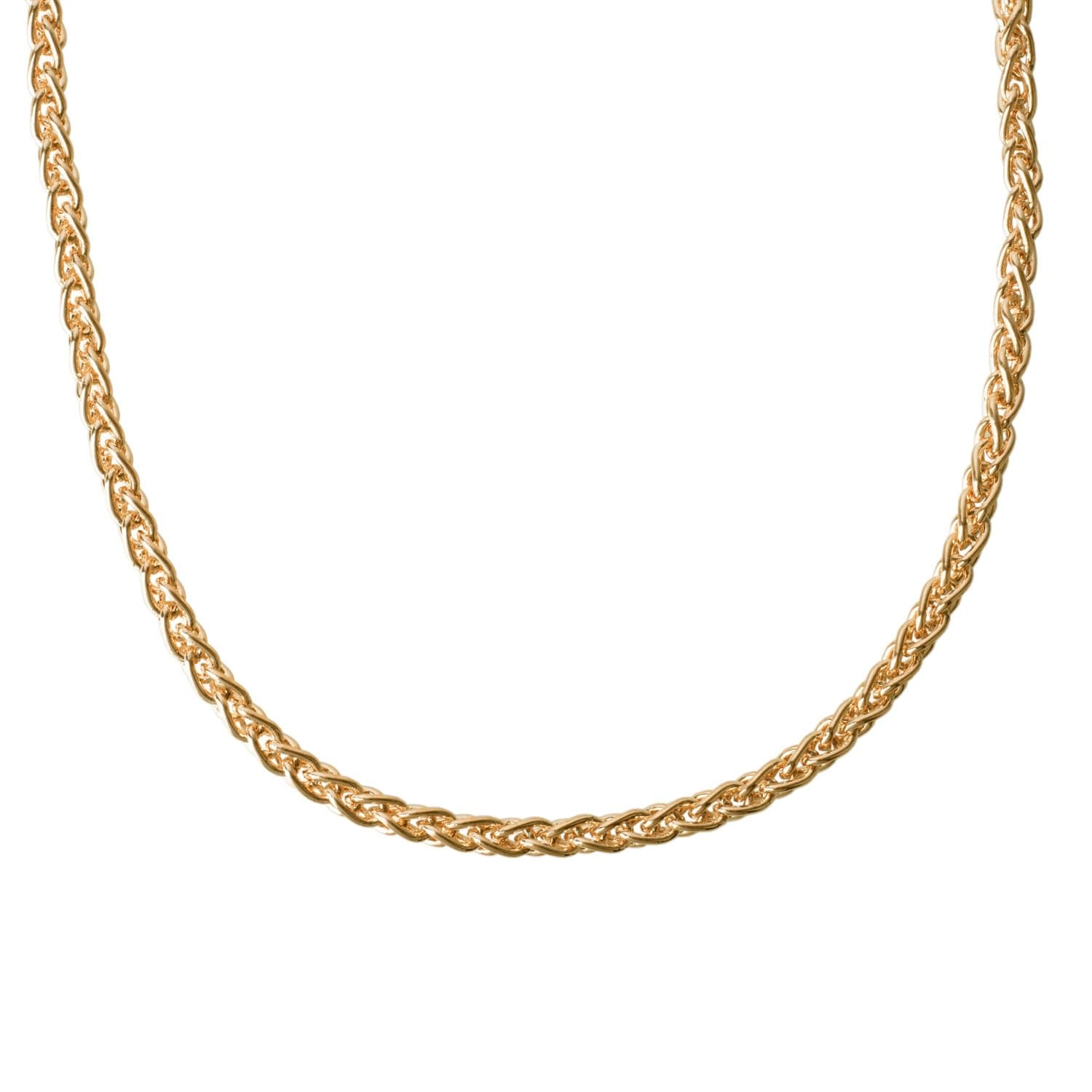 Tesoro Verona Spiga Yellow Gold Necklace