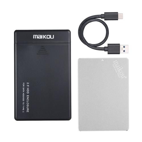 MAIKOU Mobile SSD 60G / 120G / 240G / 360G / 480G / 1 TB Festplattenlaufwerk Typ-C & USB3.0 Universal Silvery & 360GB
