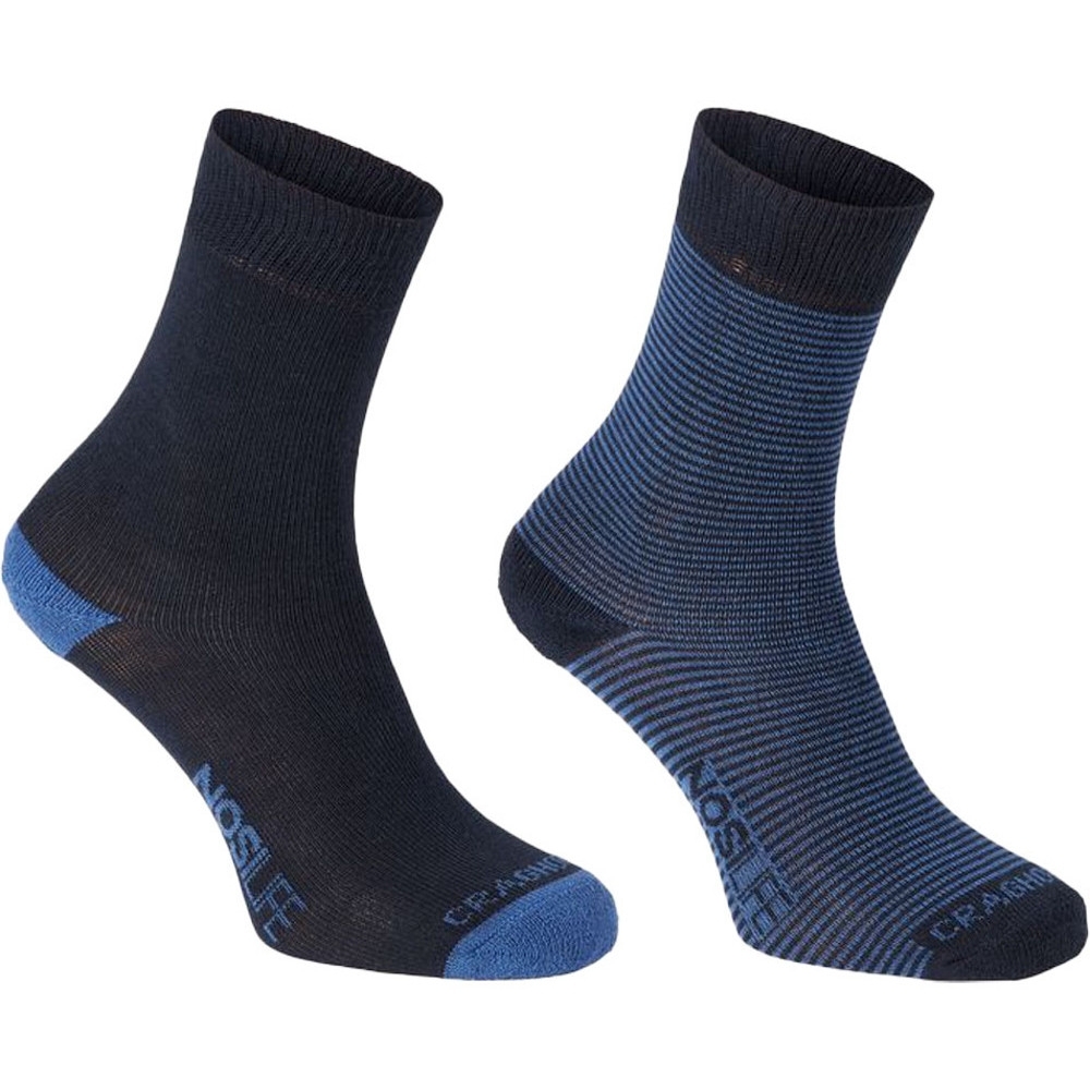Craghoppers Mens NosiLife Anti Bacterial Trekking Twin Sock Pack UK Size 6-8