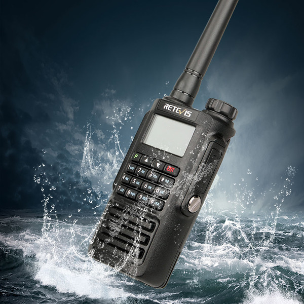 Waterproof IP67 Retevis RT87 Walkie Talkie Dual Band VHF UHF DTMF Amateur Radio for Hams to use for outdoor