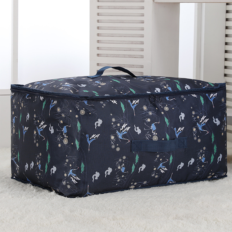 Plant Printed 600D Oxford Fabric Storage Bag With Handles