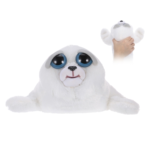 Feisty Pets Tony Tubbalard Feisty Films Adorable Plush Stuffed Toy Harp Seal Pup Turns Feisty with a Squeeze