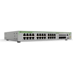 Allied Telesis CentreCOM AT-GS970M/28PS - Switch - L3 - verwaltet - 24 x 10/100/1000 (PoE+) + 4 x SFP (mini-GBIC) (Uplink) - Desktop - PoE+ (AT-GS970M/28PS-50)