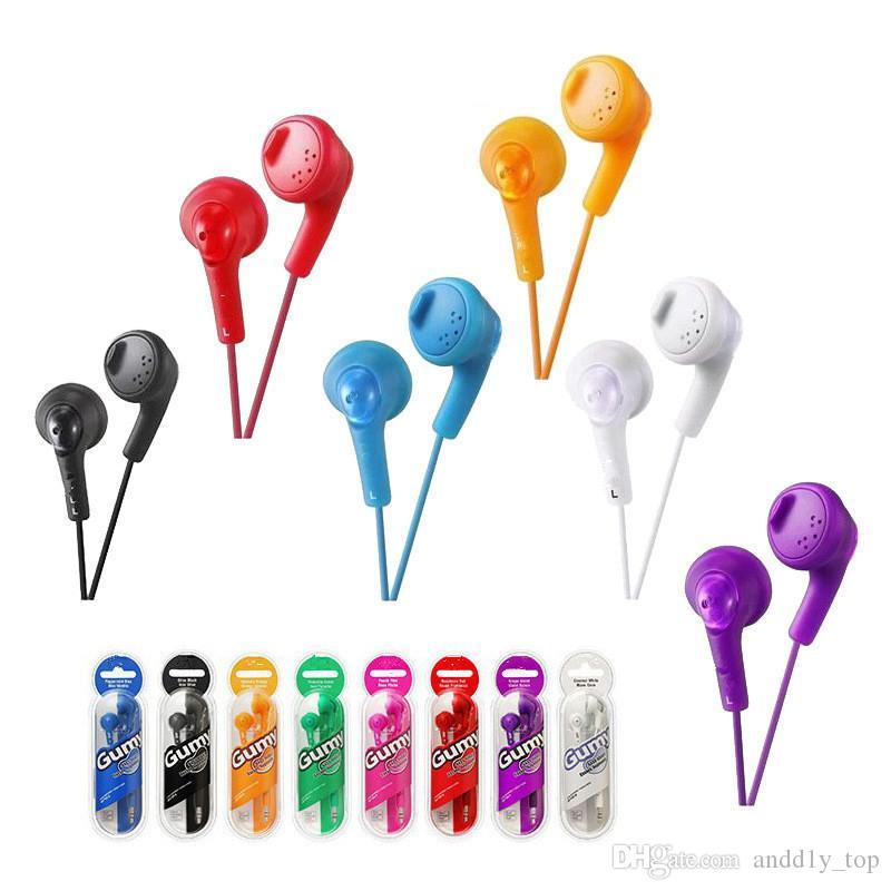 Gumy Gummy Earphone Earbuds HA-F160 HA F160 Bass DJ Earphone 3.5mm Headphone without MIC For Iphone 6 5 Ipad Samsung HTC with retail package