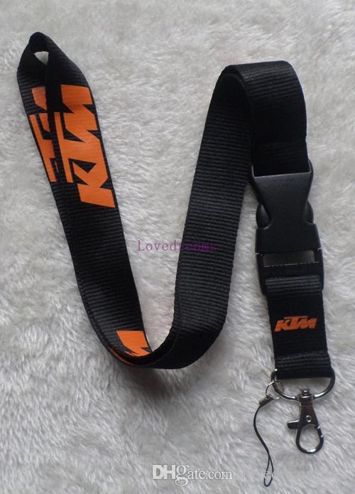 Free shipping hot 10pcs/lot KTM Motorcycle lanyards mobile phone neck key chains straps accessory