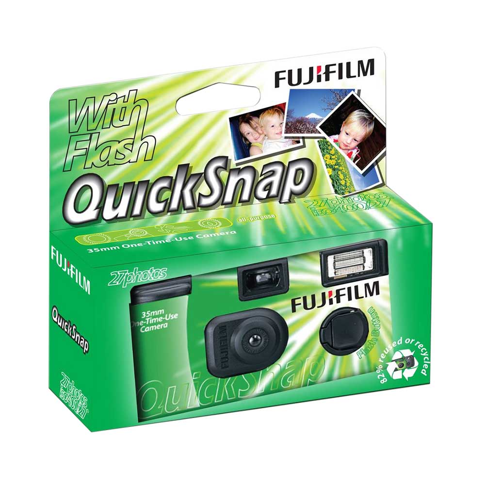 Fujifilm QuickSnap disposable Single Use Flash Camera with 27 Exposures