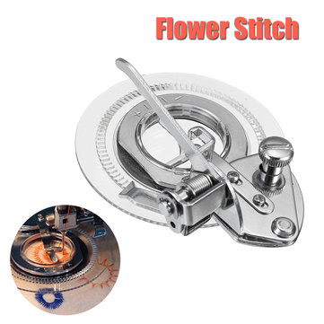 Flower Embroidery Durable Metal Multifunction Round Stitch Sewing Machine Presser Foot
