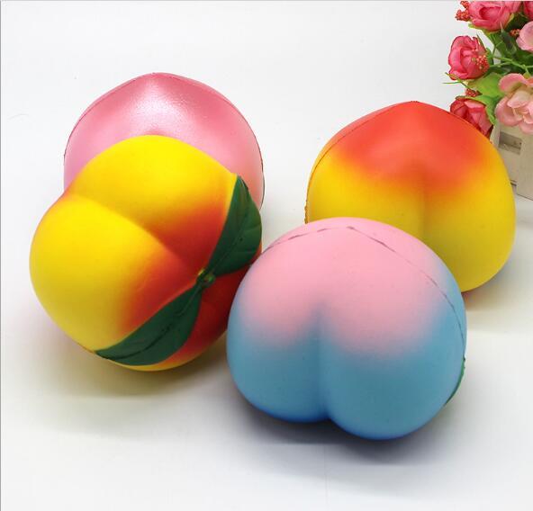 10CM Jumbo kawaii Squishy Slow Rising Peach Pendant Queeze Kid Toys Cute squishies Phone Strap Charms