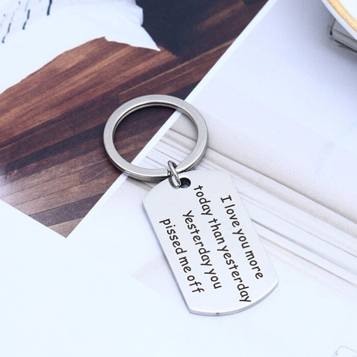 Stainless Steel Polished Keychain