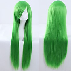 Cosplay Costume Wig Cosplay Wig Natural Straight With Bangs Wig Long A15 A16 A17 A18 A19 Synthetic Hair 40 inch Women's Anime Cosplay Creative Red Green Lightinthebox
