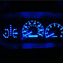 8x T10 194 168 501 4-SMD 3528 LED bombilla del coche azul