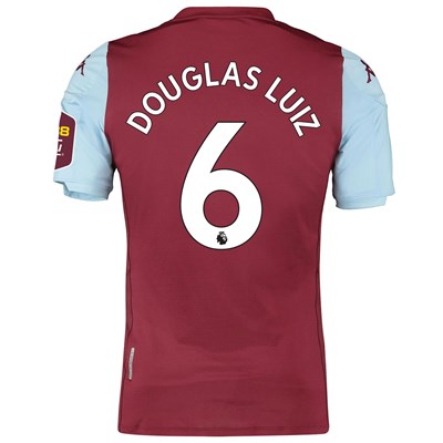 Aston Villa Home Elite Fit Shirt 2019-20 with Douglas Luiz 6 printing
