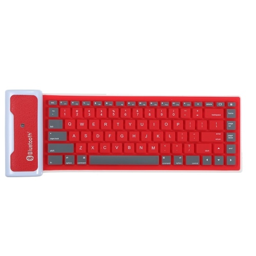 85 Keys Ultra Thin BT Mini Keyboard Foldable and Portable Dustproof Waterproof