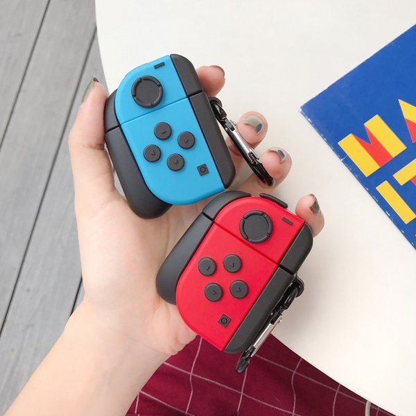 New Switch Portable Game Cases Single Control Designer For AirPods 1 and 2 Protective Cover Wireless Red Blue Bluetooth Headset Set Shell