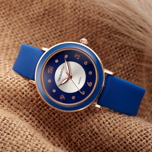 REBIRTH Fashion Casual Quartz Watch Life Water-resistant Watch Women Wristwatch Female