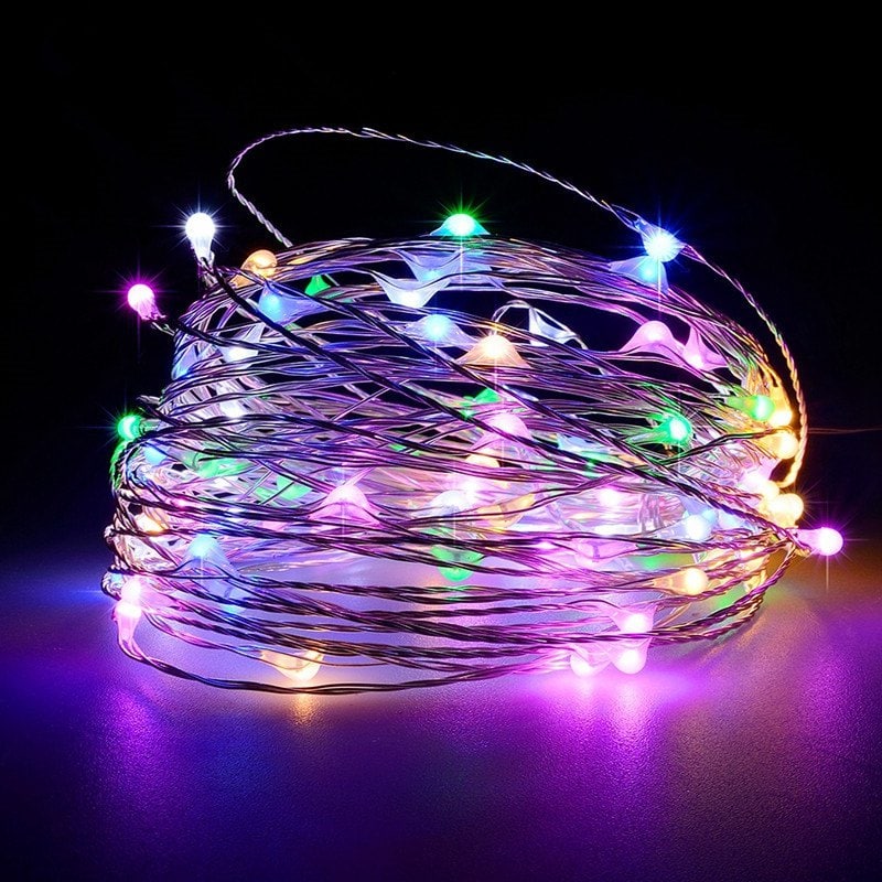 Battery Operated Garland Indoor Outdoor Home Christmas Decoration Strip Light