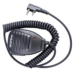 baofeng 5r-mic micrófono de intercomunicación profesional de alta calidad diseño único walkie talkie micrófono de mano aplicable coche hotel supermercado cable conectado