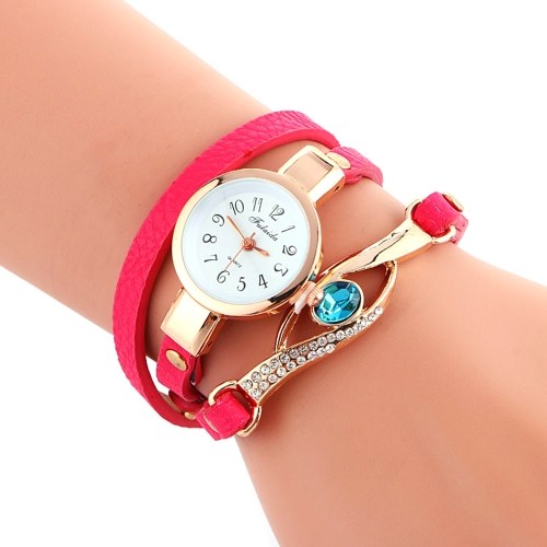 Montre à Quartz de mode intégrée scientifique saphir oeil de paon élégant remontage femmes montre-bracelet