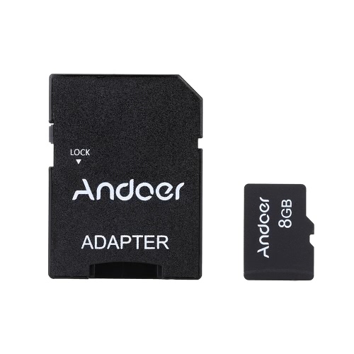 Andoer 8GB Class 10 Speicherkarte TF Karte + Adapter + Kartenleser USB Flash Drive