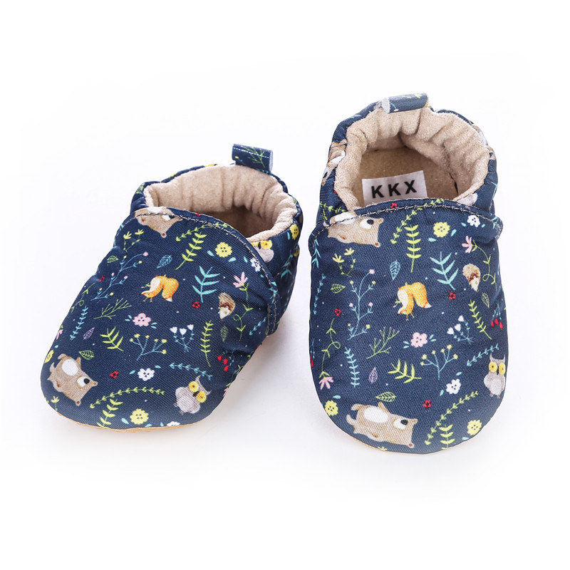 Baby / Toddler Cartoon Animal Fox Bear Leaf Print Slip-On Infant Shoes
