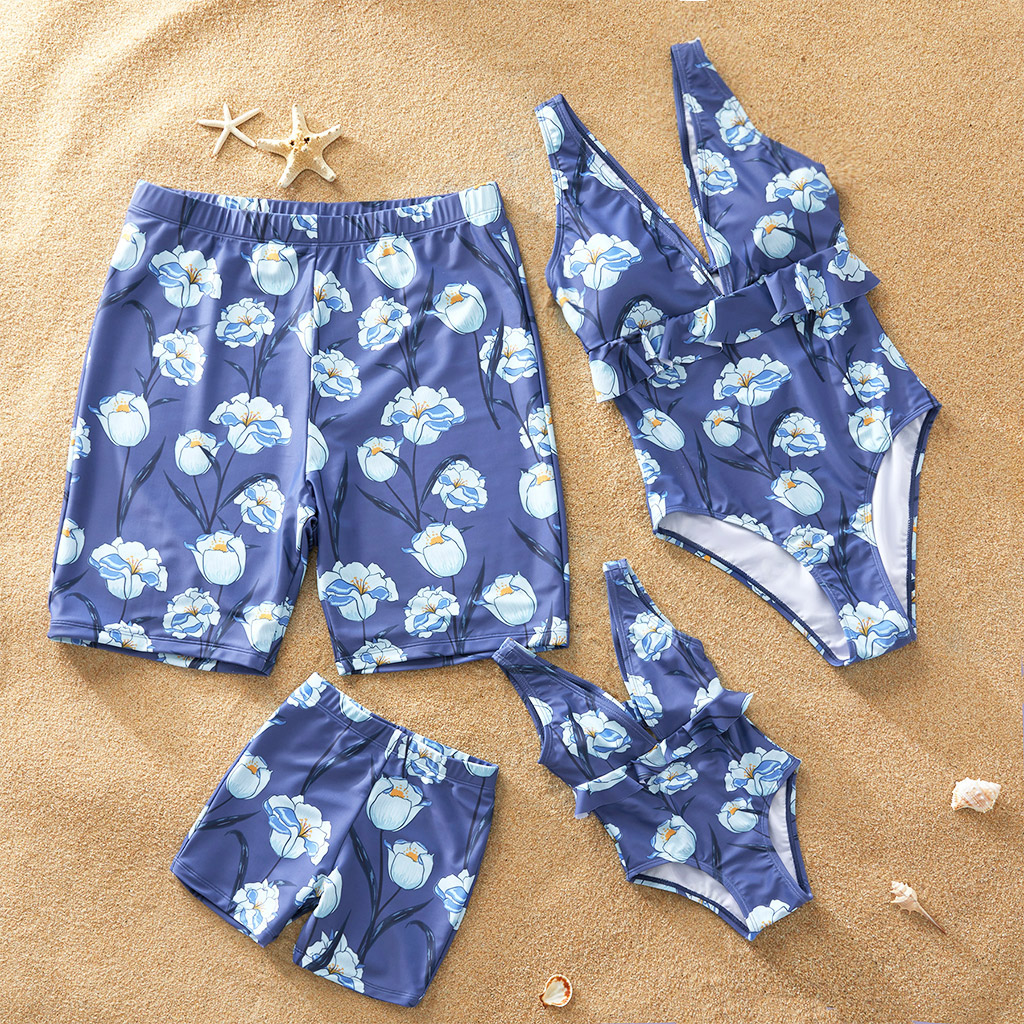 Blossoming Tulip Family Swimsuits