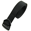 Rockway Outdoor Unisex Nylon Metal Adjustable Buckle Black Military Style Belt