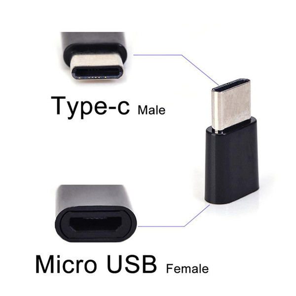 1pc Micro USB Female To Type-c USB-C Male Adapter Converter Charging Connector Mobile Phone Adapters