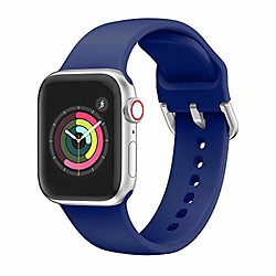 compatible with iwatch strap soft silicone sport style wristband wirst replacement for a pple watch 38mm 40mm 42mm 44mm series5, series 4,series 3, series 2, series1
