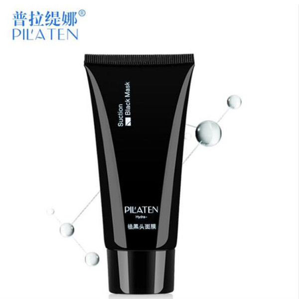 pilaten blackhead remover deep cleansing purifying peel acne treatment mud black mud face mask 50pcs dhl free