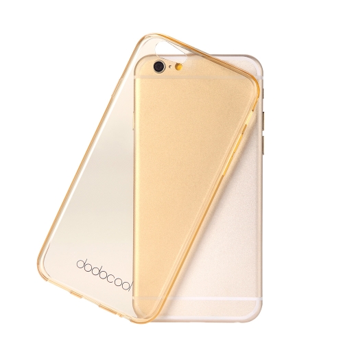 dodocool Ultra Thin Slim Clear Transparent Soft TPU Back Case Cover Skin Protective Shell for 4.7'' Apple iPhone 6 Yellow