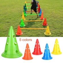 High Quality Soccer Obstacle Training Sign Conical Pressure Resistant Cones Marker Discs Marker Bucket PVC Sports Accessories 2