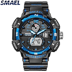 SMAEL Sport Watch For Men 8045 Military Quartz Electronic Watches Dual Time Display Waterproof Sports Watches Men Digital Clock Lightinthebox