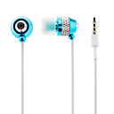 Estéreo de 3,5 mm en la oreja los auriculares para iPhone/Samsung/MP3 (azul  plata)