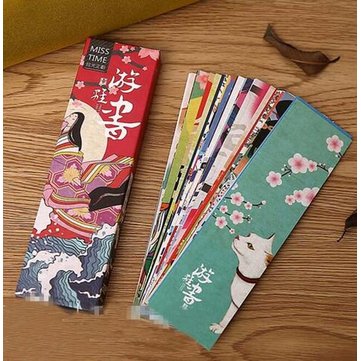 30Pcs/lot Cute Kawaii Paper Bookmark Vintage Japanese Style Book Marks For Kids School Materials
