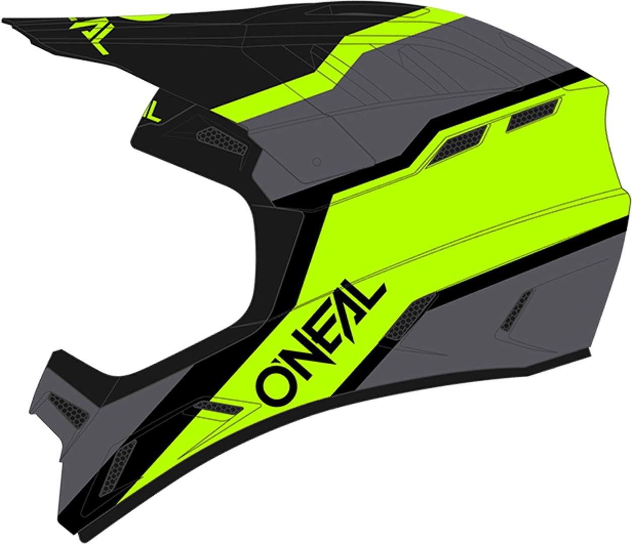 Oneal Backflip Strike Downhill Helm, schwarz-gelb, Größe XL, schwarz-gelb, Größe XL