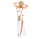 Fantasias Egípcias Cleópatra Deusa Fantasias de Cosplay Festa a Fantasia Mulheres Antigo Egito Dia Das Bruxas Festival / Celebração Terylene Branco Trajes de Carnaval Sólido