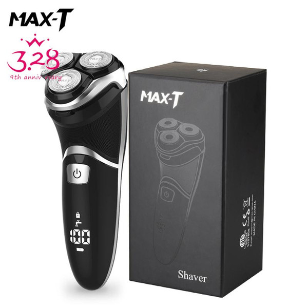 max-t rms8101 electric shaver face care washable usb cable rechargeable triple blade 3d razors electric shaving beard machine