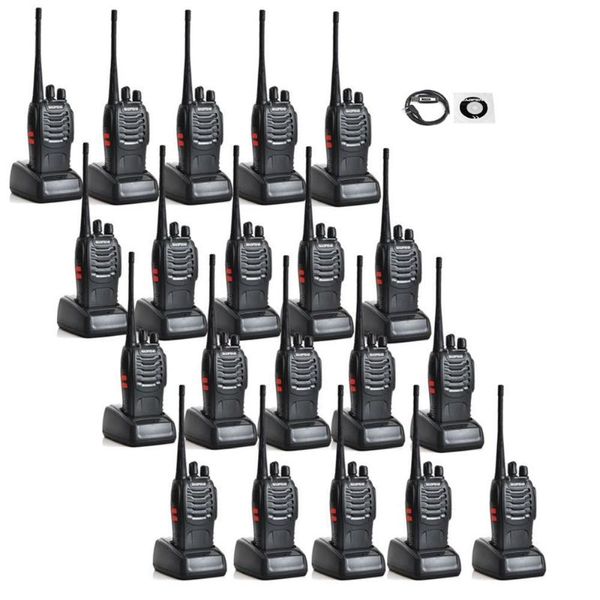 Walkie Talkie 20PCS/lot Baofeng BF-888S Ham Radio With 1 Pc Programming Cable