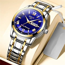 New Olevs Brand Men'S Watches Luminous Calendar Week Display Chronograph Multifunction Quartz Watch Waterproof Sports Men'S Watches miniinthebox