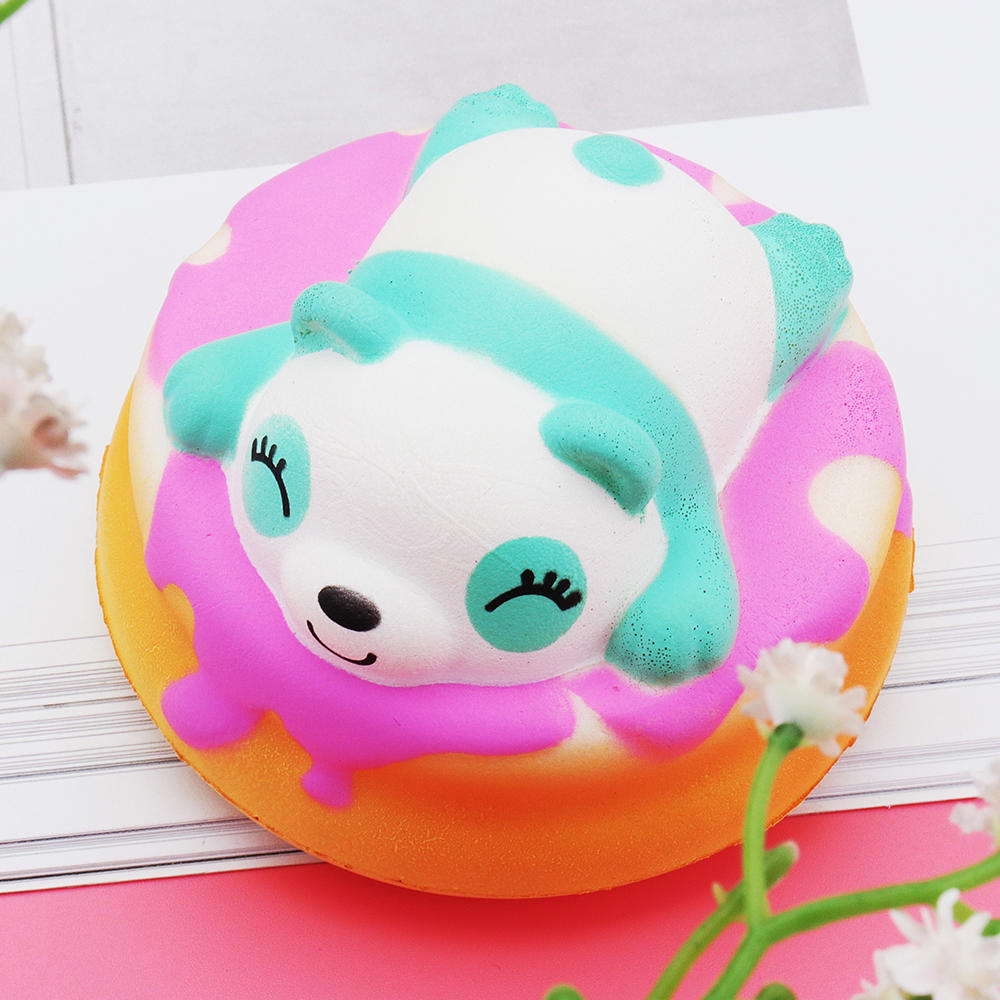 Meistoyland Squishy Panda Cake Soft Slow Rising Toy Kawaii Animal Cartoon Toy Gift Pendant