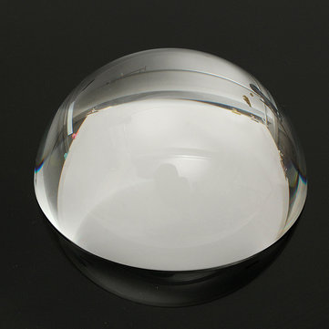 80mm Crystal Ball Big Magnifying Glass Paperweight Dome Semi Crystal Ball