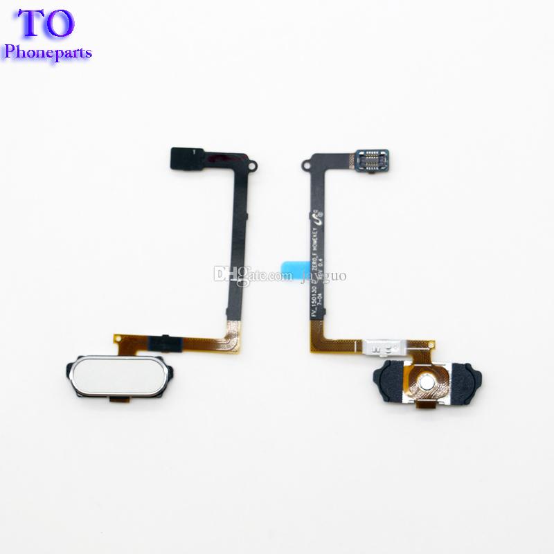 50PCS For Samsung Galaxy S6 G920 S6 edge G925 home return button key flex cable with finger print,mix color,DHL free shipping