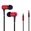 ES100i-awei Super Bass en la oreja los auriculares con micrófono y remoto para Mobilephone/PC/MP3